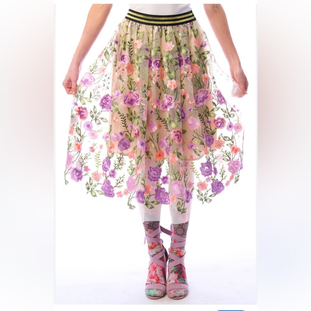 NWT Aratta Lavender love Skirt Size XL            * current style*